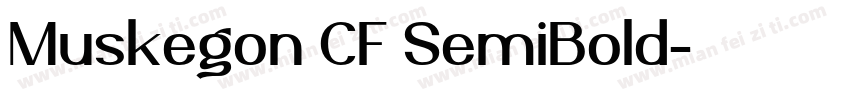 Muskegon CF SemiBold字体转换